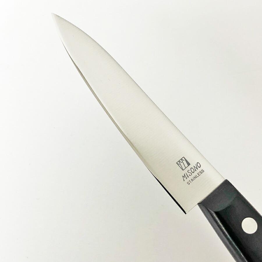 ミソノ刃物 ミソノ ステンレス モリブデン鋼 果物ナイフ NO.1 木製鞘