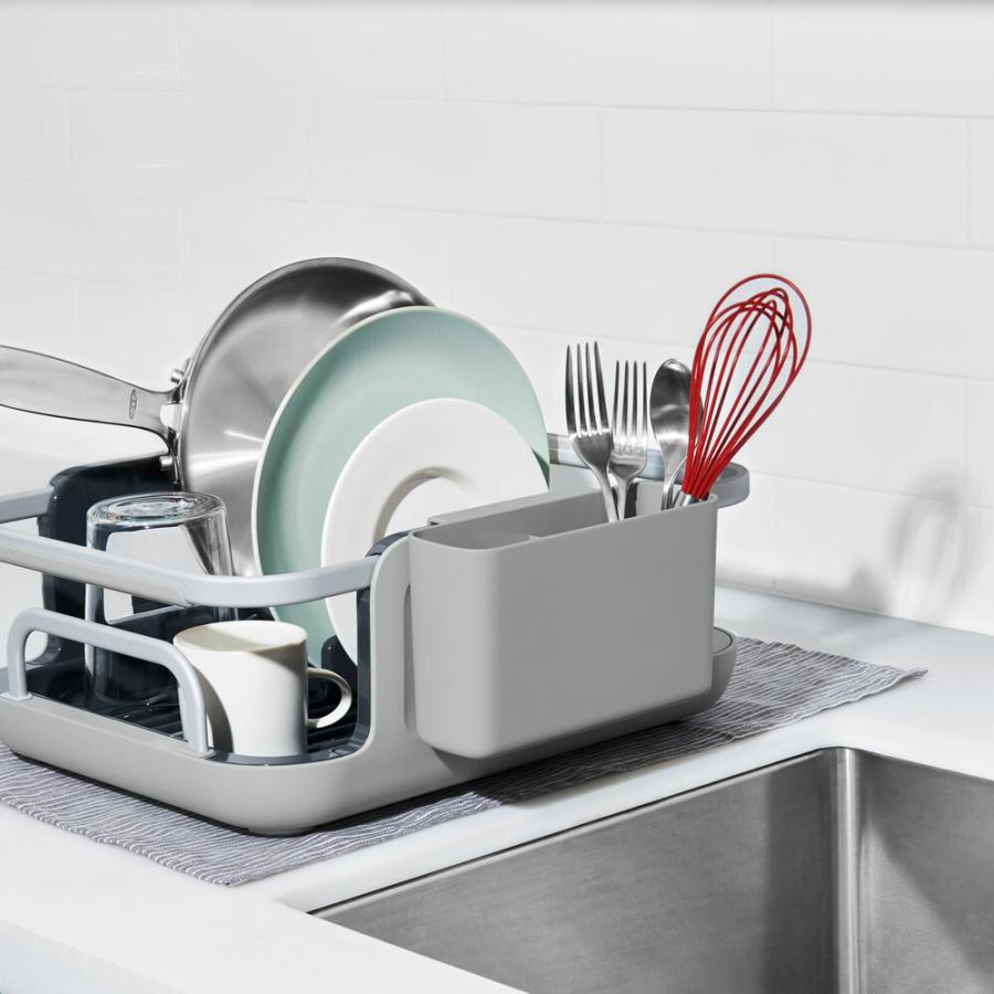 OXO（オクソー） 伸縮式ディッシュラック 水切りラック 水切りかご