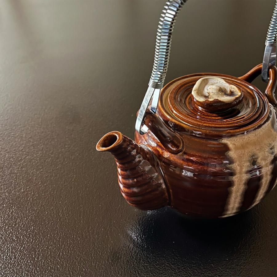 耐熱土瓶 茶色 6号 1200cc 美濃焼 日本製 健康土瓶 薬用土瓶 万能 