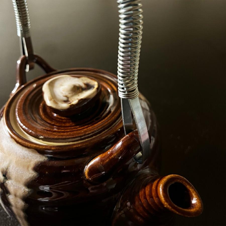 耐熱土瓶 茶色 6号 1200cc 美濃焼 日本製 健康土瓶 薬用土瓶 万能 