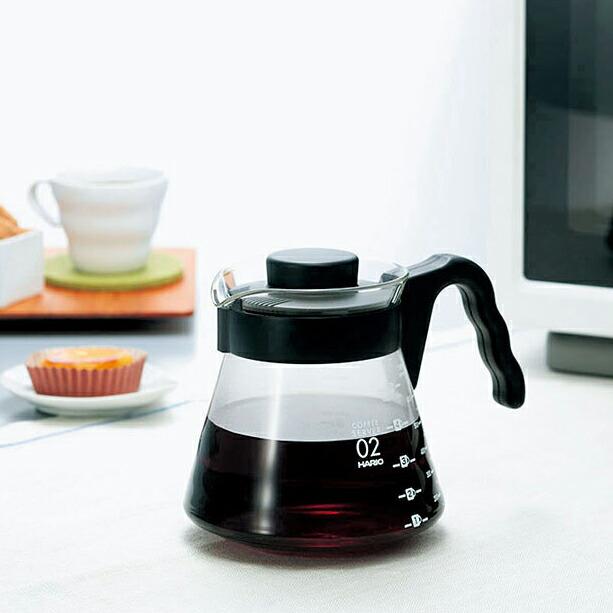 ハリオ HARIO V60 コーヒーサーバー1000ml  日本製 耐熱ガラス コーヒーポット 珈琲 コーヒー 目盛り付き 計量 円錐式 ドリップ 紅茶 お茶 緑茶 カフェ 喫茶店｜shokkishibuya｜03