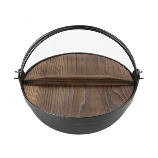 岩鋳（IWACHU） 正規品 南部鉄器 ツル付きふる里鍋 深型30cm IH対応