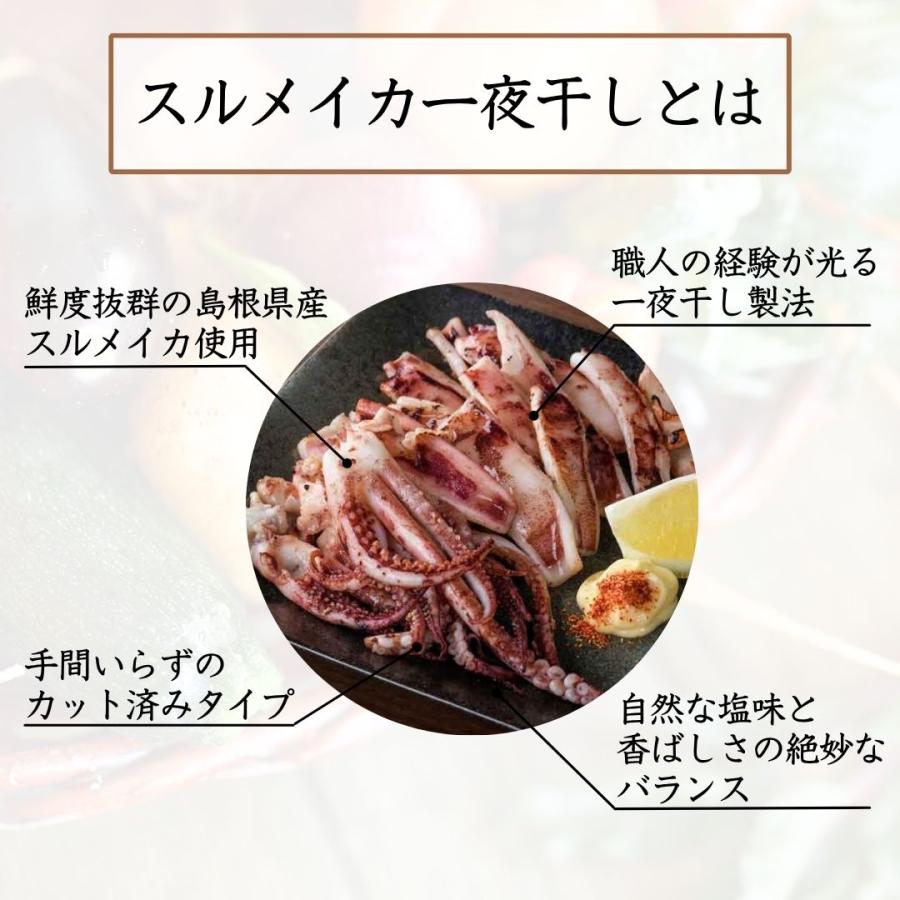 イカ一夜干し 800g するめ スルメイカ 干物 おつまみ カット済 島根県 産地直送 お取り寄せの画像