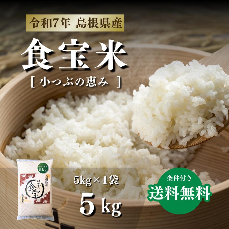 米5kg 新米 令和7年 国産 島根県 食宝米 小つぶの恵み 食べやすい 白米
