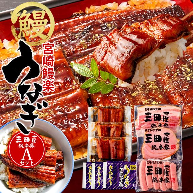うなぎ 国産 ウナギ 蒲焼き 三田屋総本家ハムギフト A 詰め合わせセット 九州宮崎産 鰻楽 かば焼き 切り身 通販 人気 ギフト 3 5 食紀行 Japanfood 通販 Yahoo ショッピング