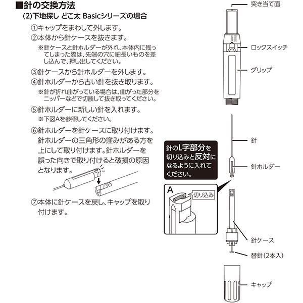 消耗品 替針 10本入 下地探し どこ太79021 : 職人ジャパン - 通販
