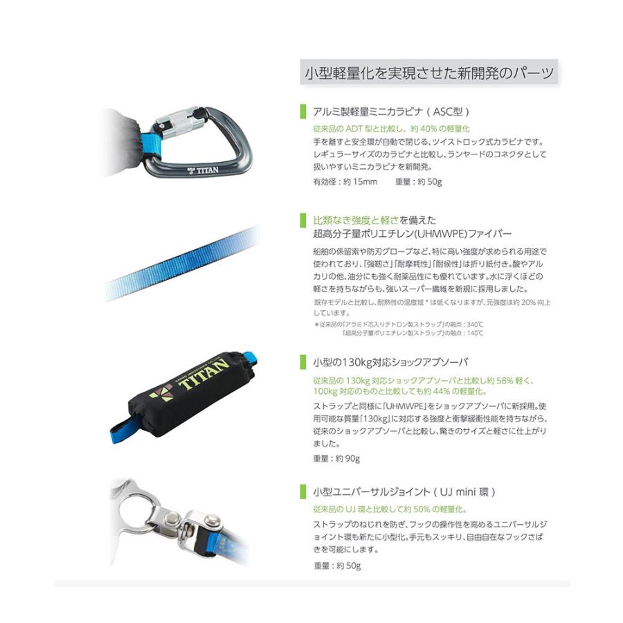 タイタン 新規格対応 フルハーネス型 / 胴ベルト型安全帯兼用 TITAN