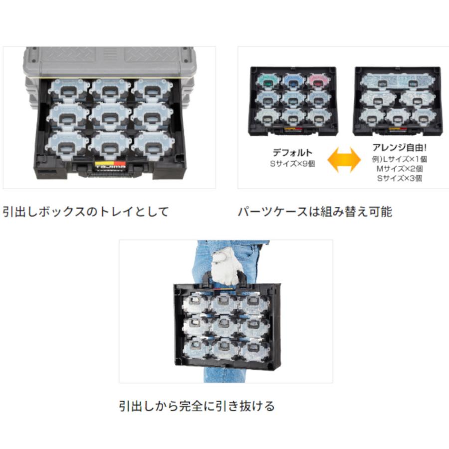 Tajima（タジマ） 在庫あり！！ タジマ（TAJIMA）セフパーツケースS