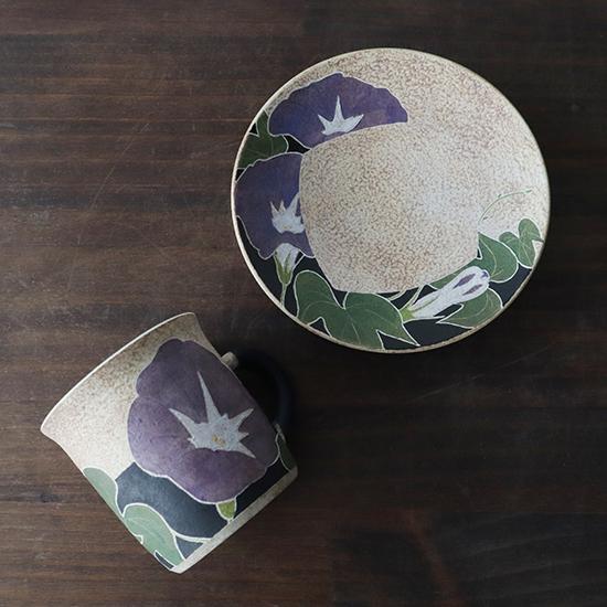 コーヒーカップ 朝顔 花 笠間焼 大貫博之 おしゃれ 陶器 プレゼント 70