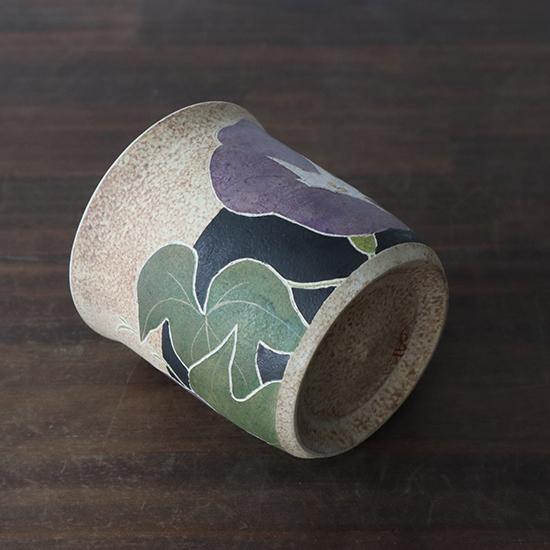 コーヒーカップ 朝顔 花 笠間焼 大貫博之 おしゃれ 陶器 プレゼント 70