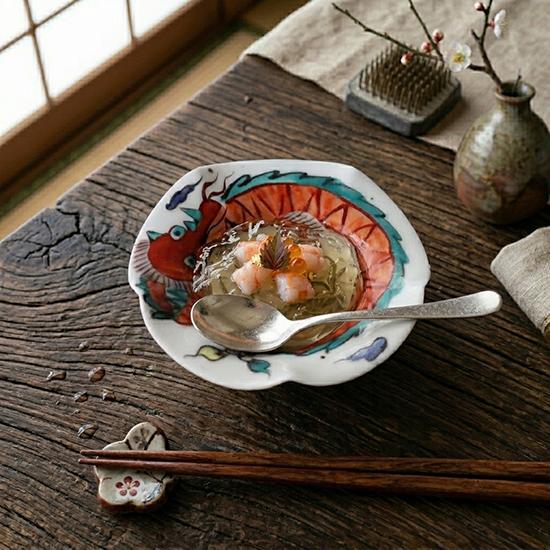 伊万里鍋島焼 瀬兵窯 龍 小鉢 色絵 登窯焼成 11cm 佐賀県伊万里市