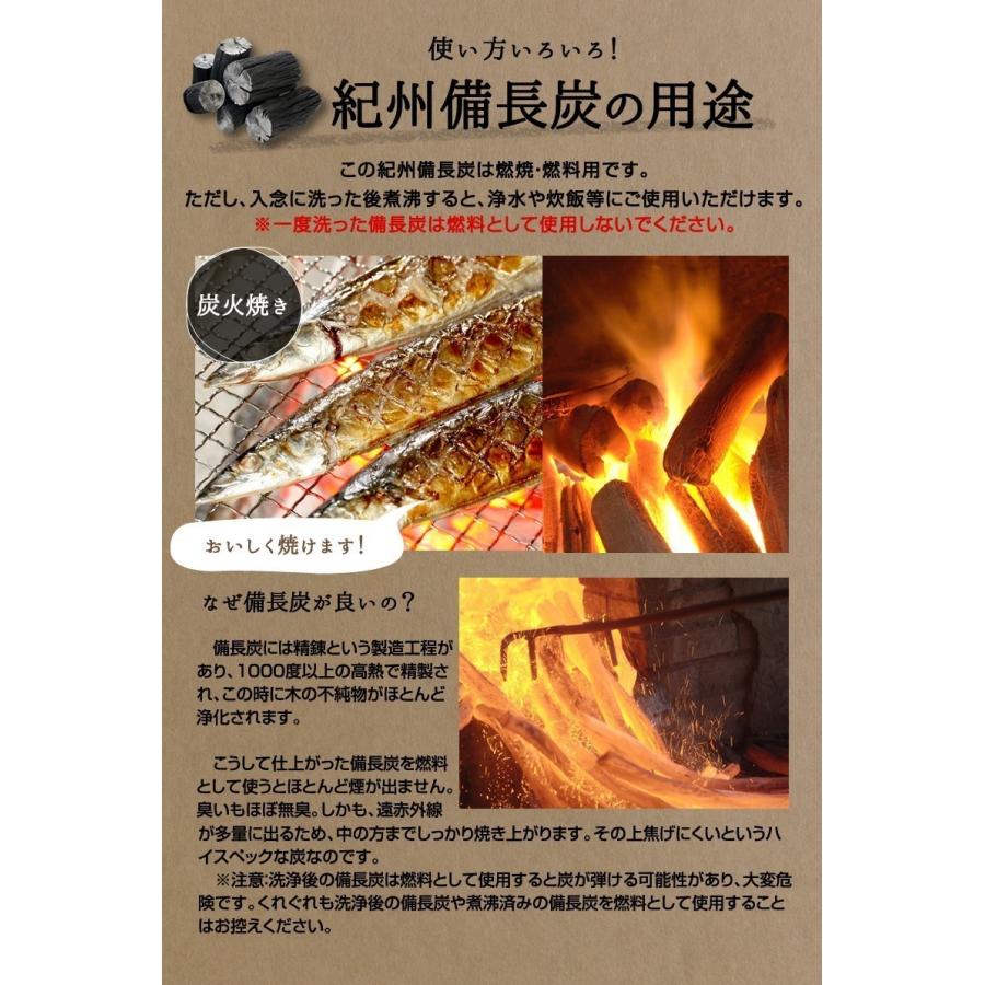 『紀州備長炭「荒炭」詰め合わせ15kg』15kg前後 炭 木炭 白炭 浄水 炊飯 消臭 国産 水｜shokunooishasan｜08