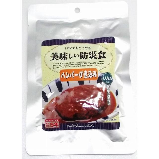 非常 防災 食品 ５年保存  ハンバーグ煮込み10食セット　防災食｜shokusai-kazoku
