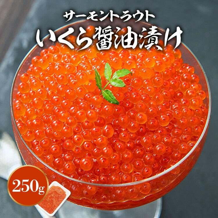 いくら 醤油漬け 250g 粒は小さいけど味は抜群！ サーモン トラウト 丼 軍艦 手巻き寿司 ちらし寿司｜shokutatsu｜02