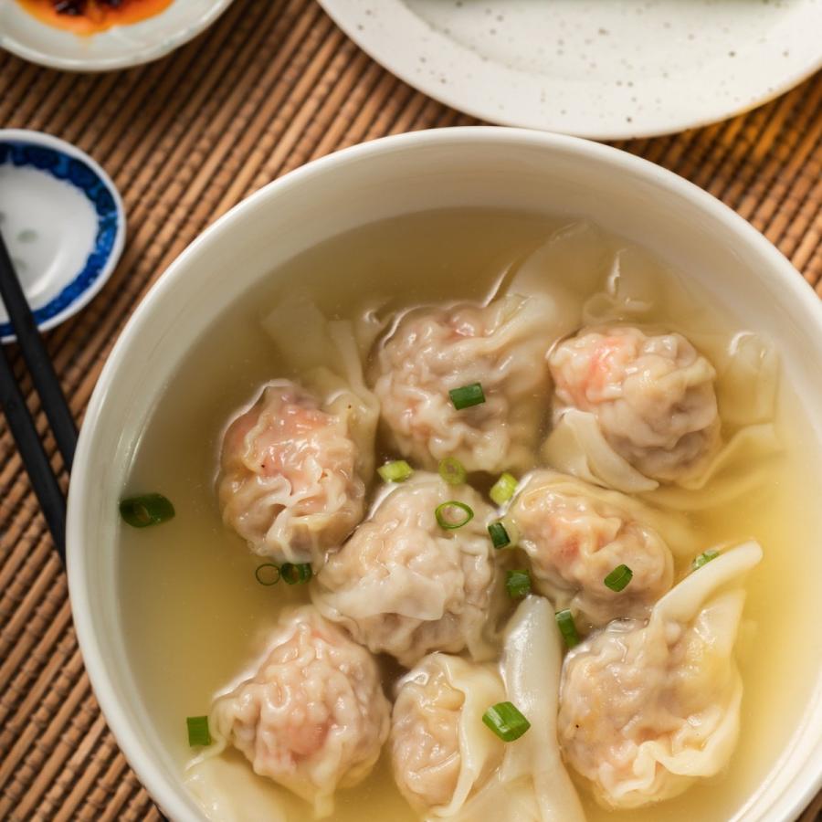 80093「冷凍食品」鮮蝦雲呑　16個入 (Shrimp Wonton 16pcs )｜shokutenka