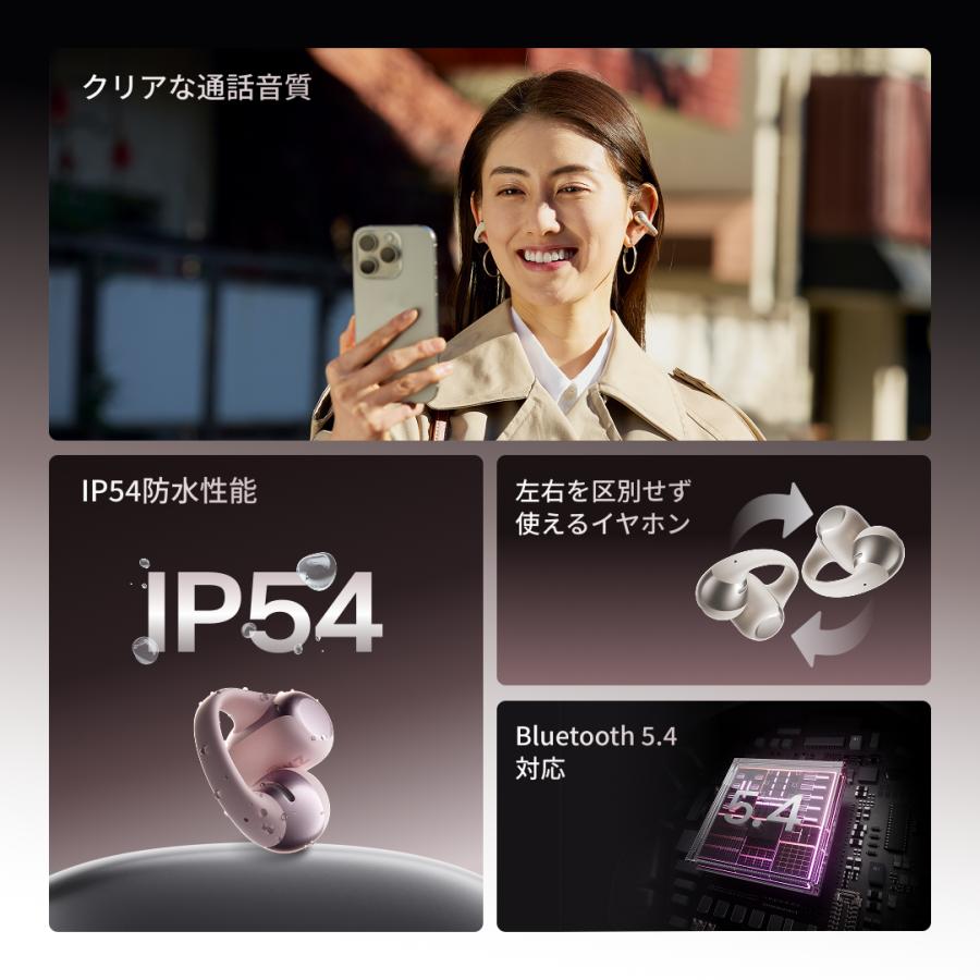 Shokz（ショックス） 公式 Shokz OpenDots ONE 完全ワイヤレスイヤホン