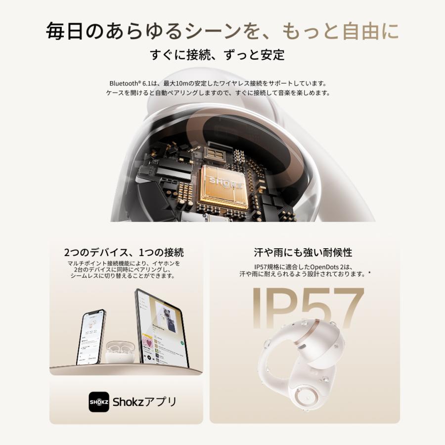Shokz（ショックス） 新発売！数量限定特典あり 公式Shokz OpenDots 2