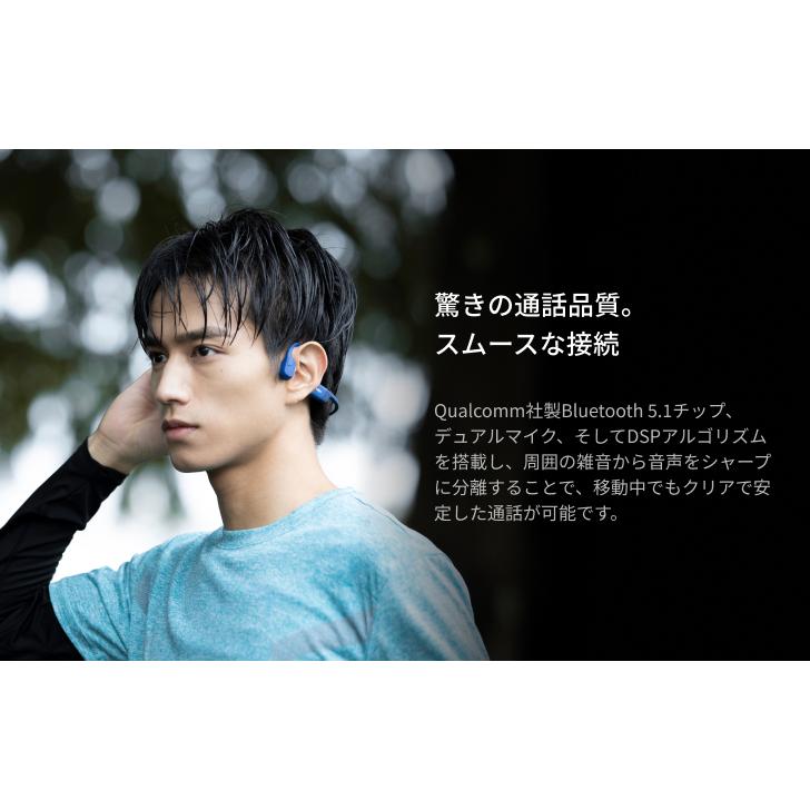 Shokz（ショックス） 公式Shokz OpenRun 骨伝導イヤホン ワイヤレス 耳