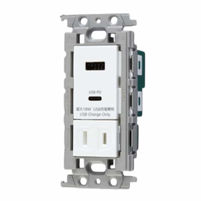 3個セットWTF147740W埋込充電用USBコンセント2ポート18W Panasonic（パナソニック） WTF147740W コスモシリーズワイド21 埋込