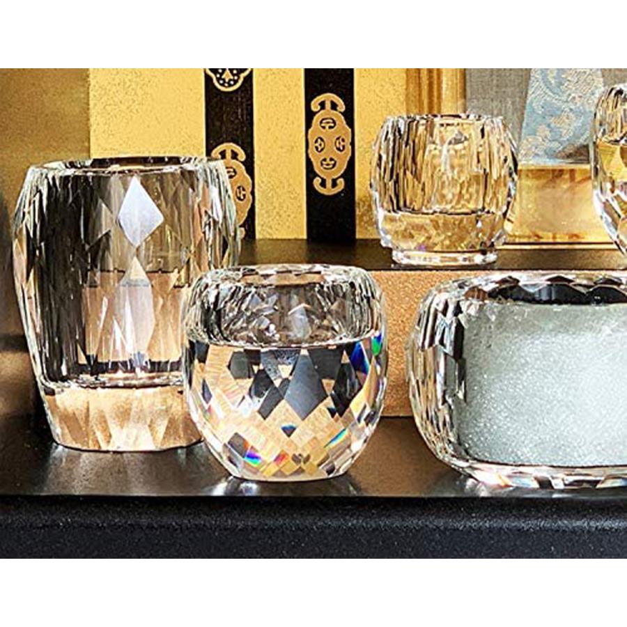 クリスタル仏具 セット　2 (仏具、仏壇) 花蓮】上置き型仏壇・小型仏壇用仏具セット クリスタル仏具