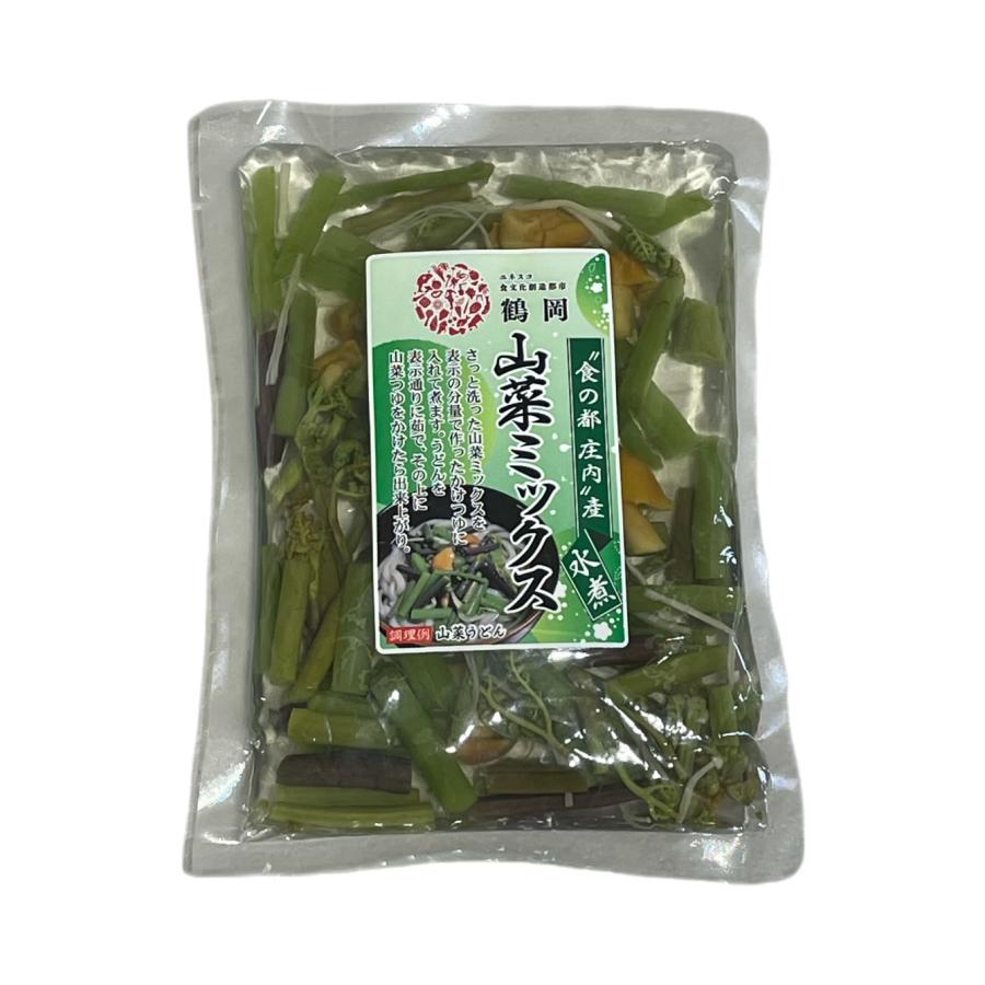 国産山菜ミックス【庄内産：100g】 山形県庄内の美味しい漬物 わらび