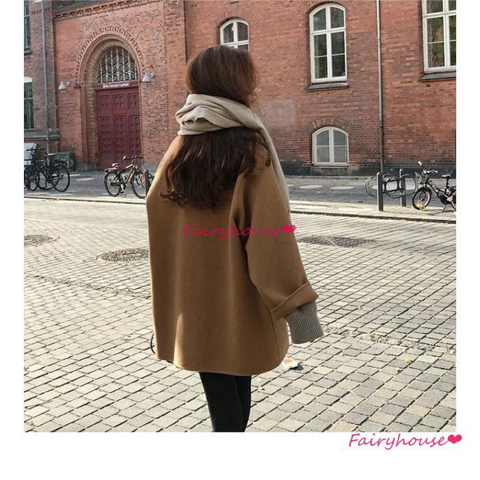 シンプルでおしゃれ-ステンカラーコート レディース 秋冬 チェスター