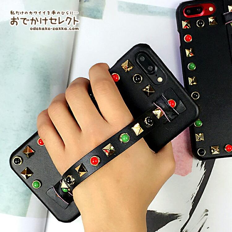 Iphone8 ケース Iphone8plus ケース おしゃれ 海外 大人かわいい キラキラ スタッズ Iphone7ケース Iphone6s Iphone7plus Iphone6splus レザー ストラップ付き Oz0710 Iphoneケースの おでかけセレクト 通販 Yahoo ショッピング