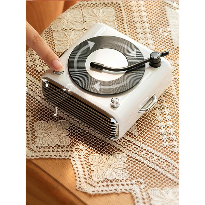 AURATONE コンパクトスピーカー　レトロ　ヴィンテージ　昭和レトロ　蚤の市 ケイブライト レトロFM・Bluetoothスピーカー FT-BT20-GR 1台 - アスクル