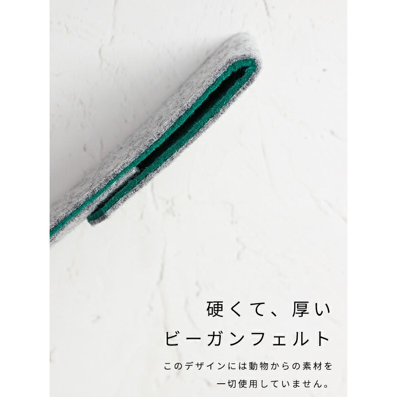 ペンケース 縦型 スリム ブランド 高級 筆箱 ペンポーチ おしゃれ 大人 かわいい フェルト シンプル 社会人 大学生 高校生 中学生 大人 女性_4