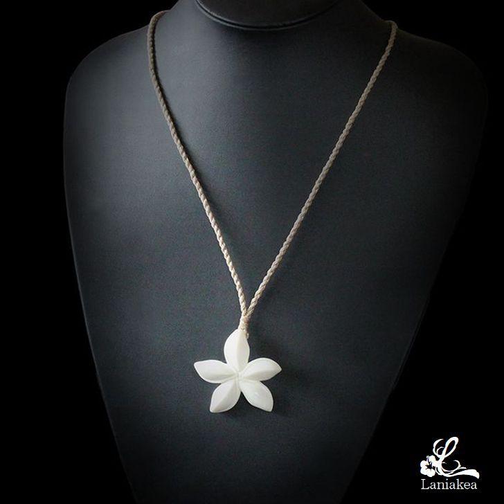ハワイアンジュエリー ボーンカービング ネックレス Laniakea