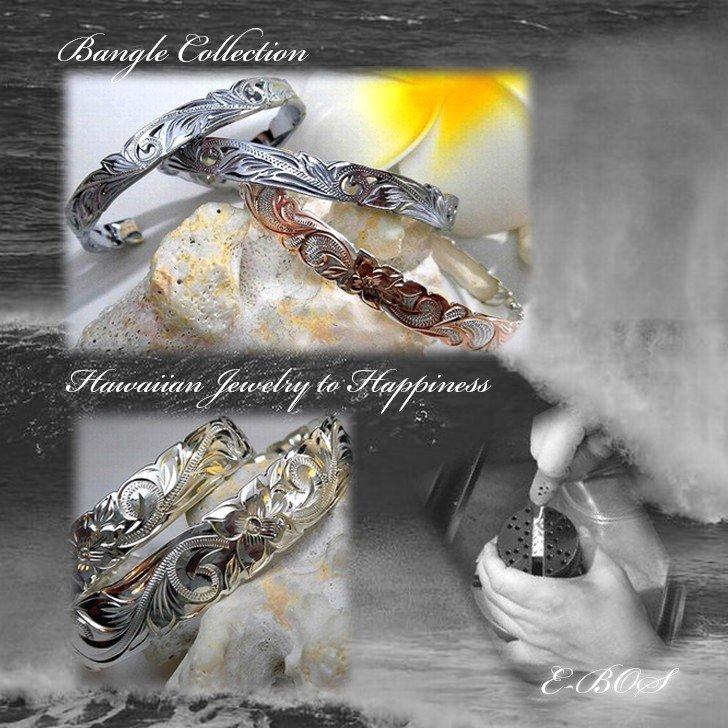 10mmカフバングル3面彫り◇ハワイアンジュエリーsilver925新品