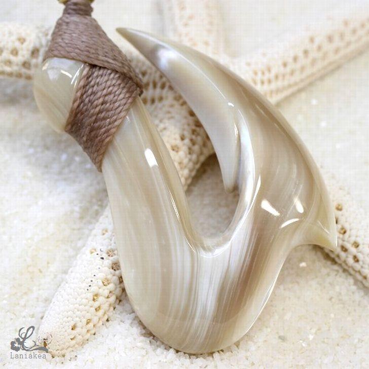 ハワイアンジュエリー フィッシュフック ネックレス XL シェル