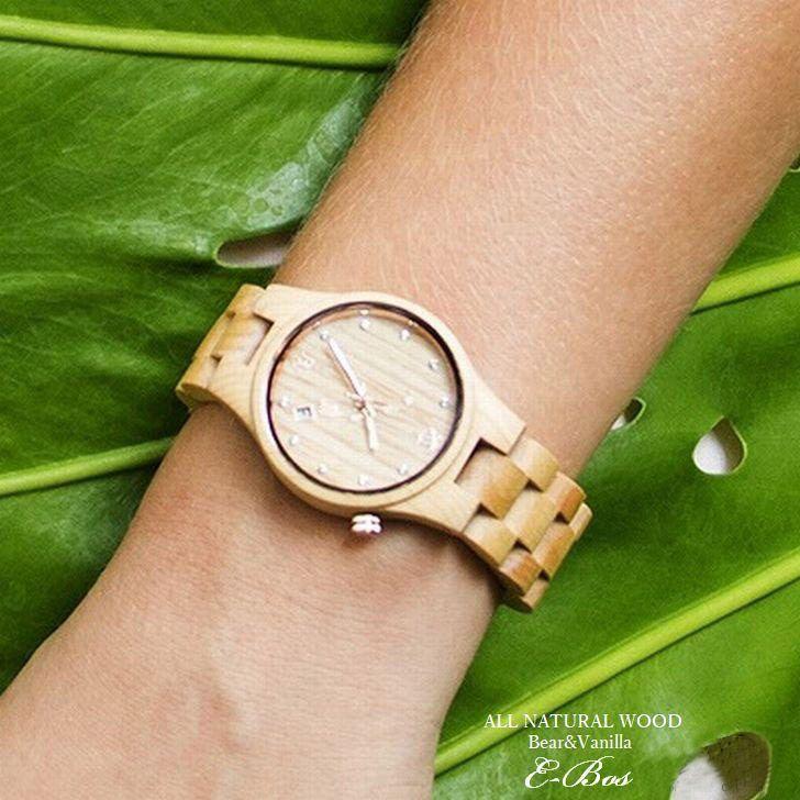 ハワイアンジュエリー ウオッチ ウッド 腕時計 クオーツ ホヌ