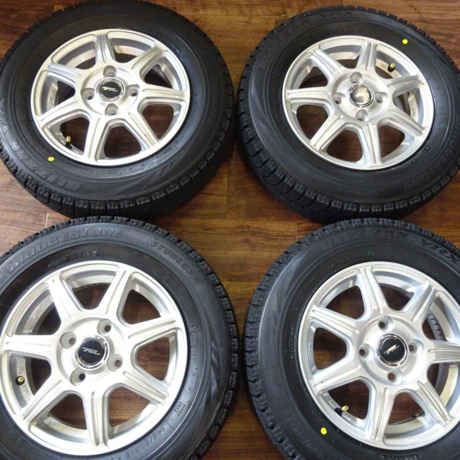 145/80R13×4J 75Q スタッドレスタイヤ＆アルミホイール 4本SET  