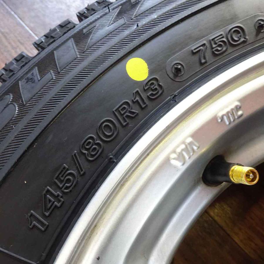 ブリザック VRX 145/80R13×4.5J 75Q スタッドレスタイヤ＆アルミ 