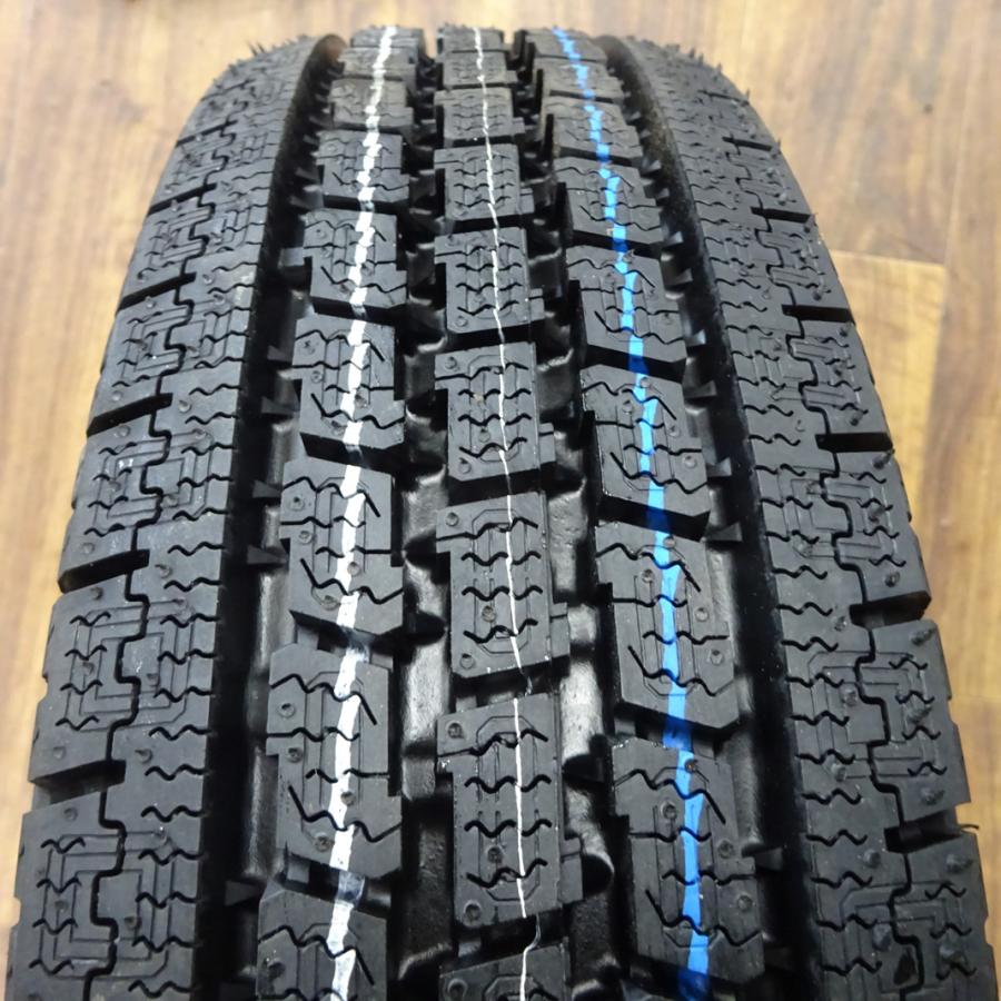 DELVEX 145/80R12×4J 80/78 LT スタッドレスタイヤ＆鉄ホイール 4本SET