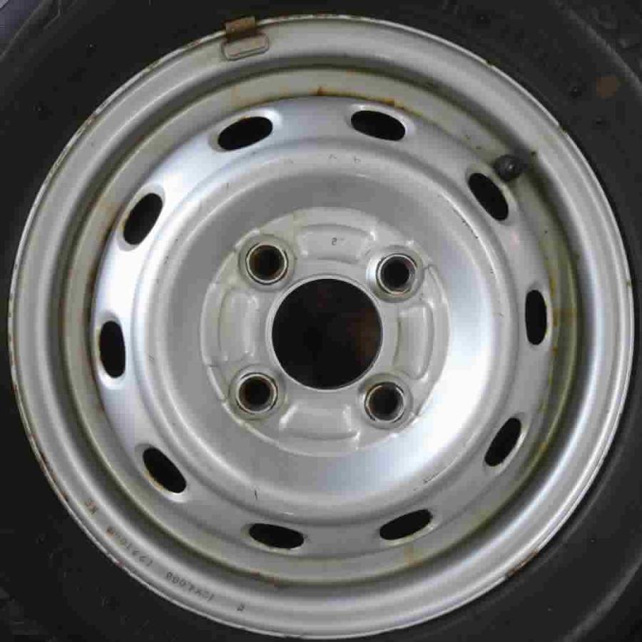 ブリザック VRX 145/70R12×4J 69Q スタッドレスタイヤ＆鉄 4本SET 