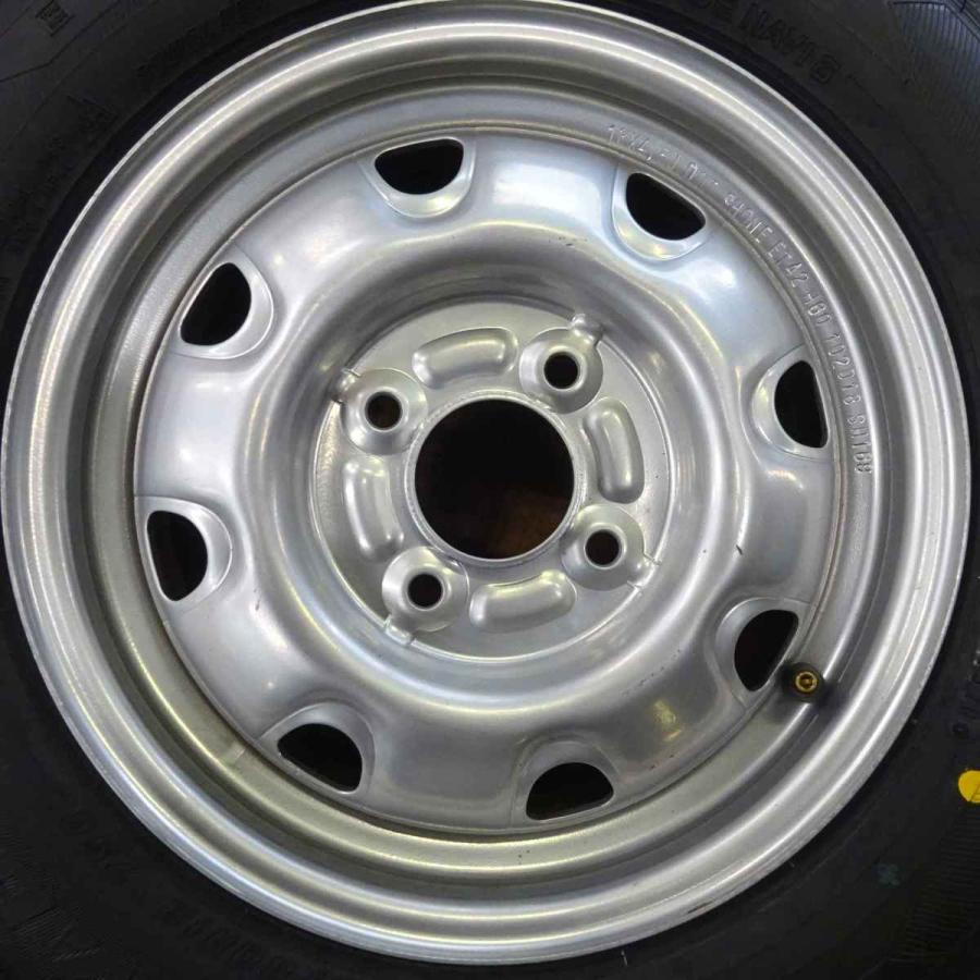 アイスナビ 145/80R13×4.5J 75Q スタッドレスタイヤ＆鉄ホイール 4本