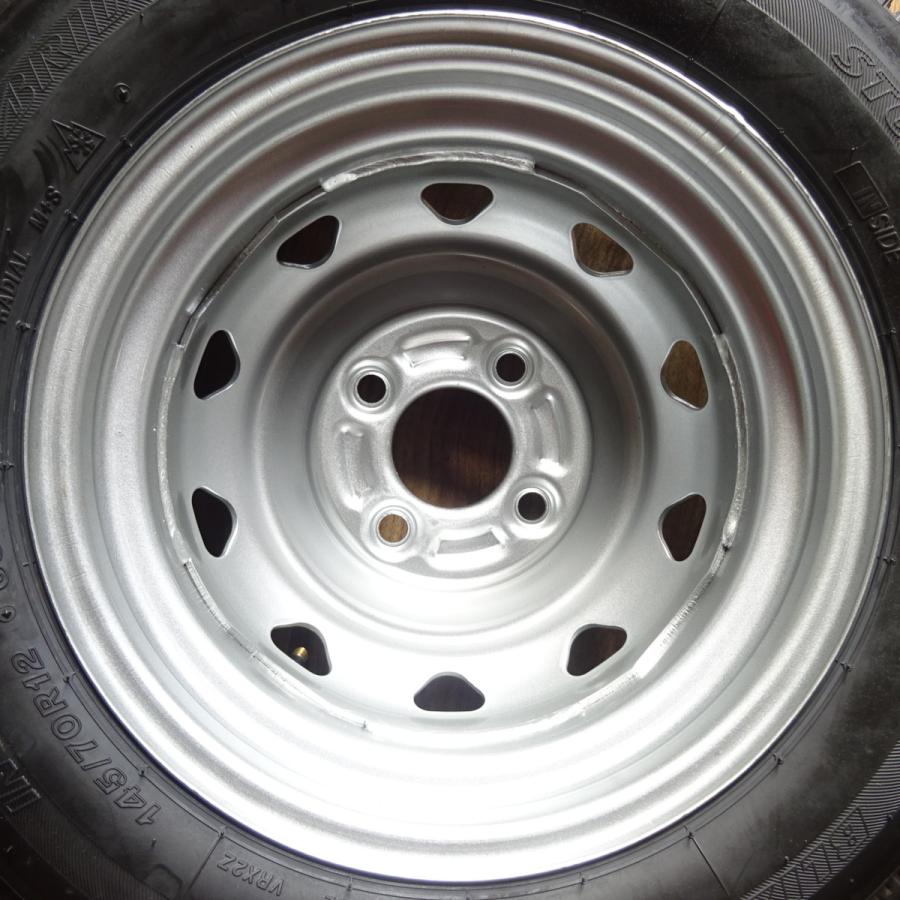 145/70R12 スタッドレスタイヤ（VRX2）＋スチールホイール ブリザック VRX2 軽自動車用 145/70R12 ブリヂストン製 未使用品