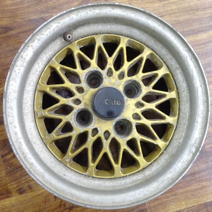アルミ ブリヂストン Citta 14×6J 2本SET PCD114.3mm +15 ハブ径73mm