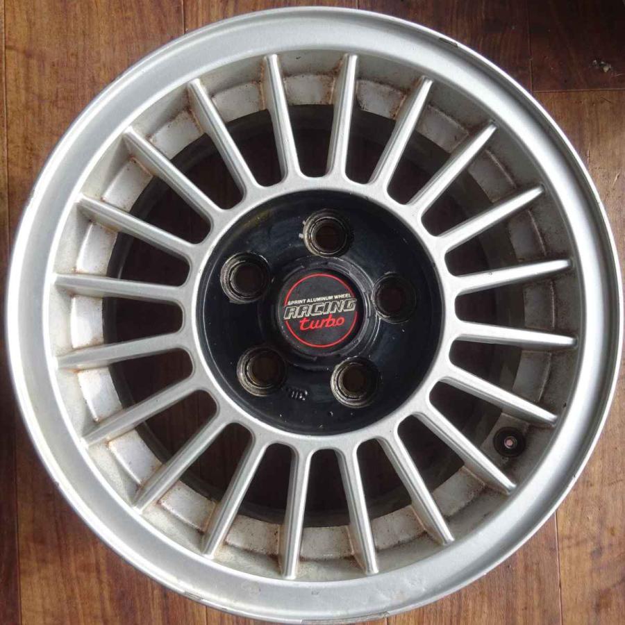 アルミ 社外 レーシングターボ 13×5.5J 4本SET PCD100mm +35 ハブ径