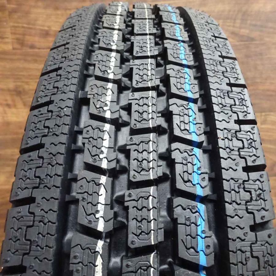 DELVEX 145/80R12×4J 80/78 LT スタッドレスタイヤ＆鉄 4本SET