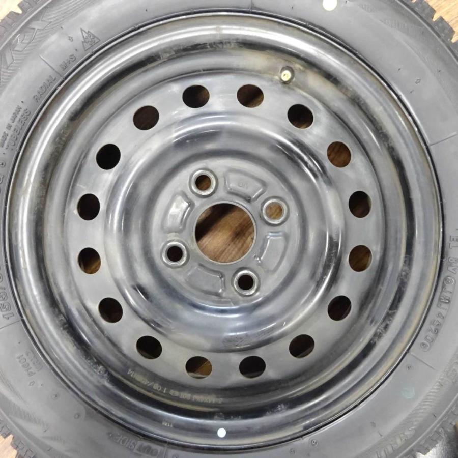 ブリザック VRX 155/65R14×4.5J 75Q スタッドレスタイヤ＆鉄 4本SET