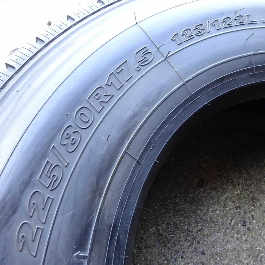 225/80R17.5 123/122 LT ミックスタイヤ 2本SET ヨコハマ ZEN 701ZE 訳