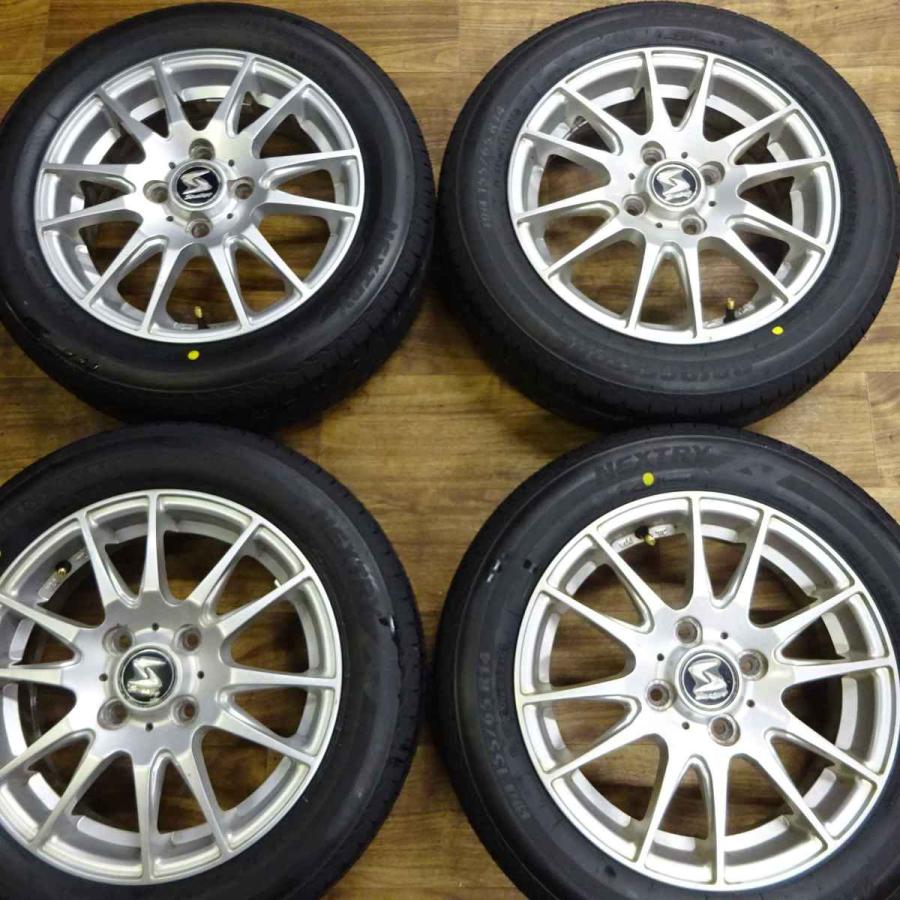 Nextry 14インチ タイヤ・ホイールセット4本 NEXTRY 155/65R14×4.5J 75S サマータイヤ＆アルミホイール 4本SET