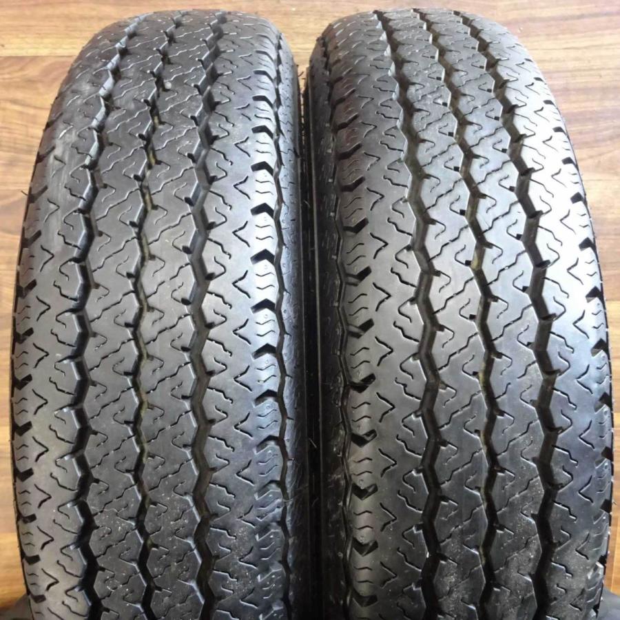 145R12×3.5J 6PR LT サマータイヤ＆鉄 4本SET ブリヂストンRD-605 2013 