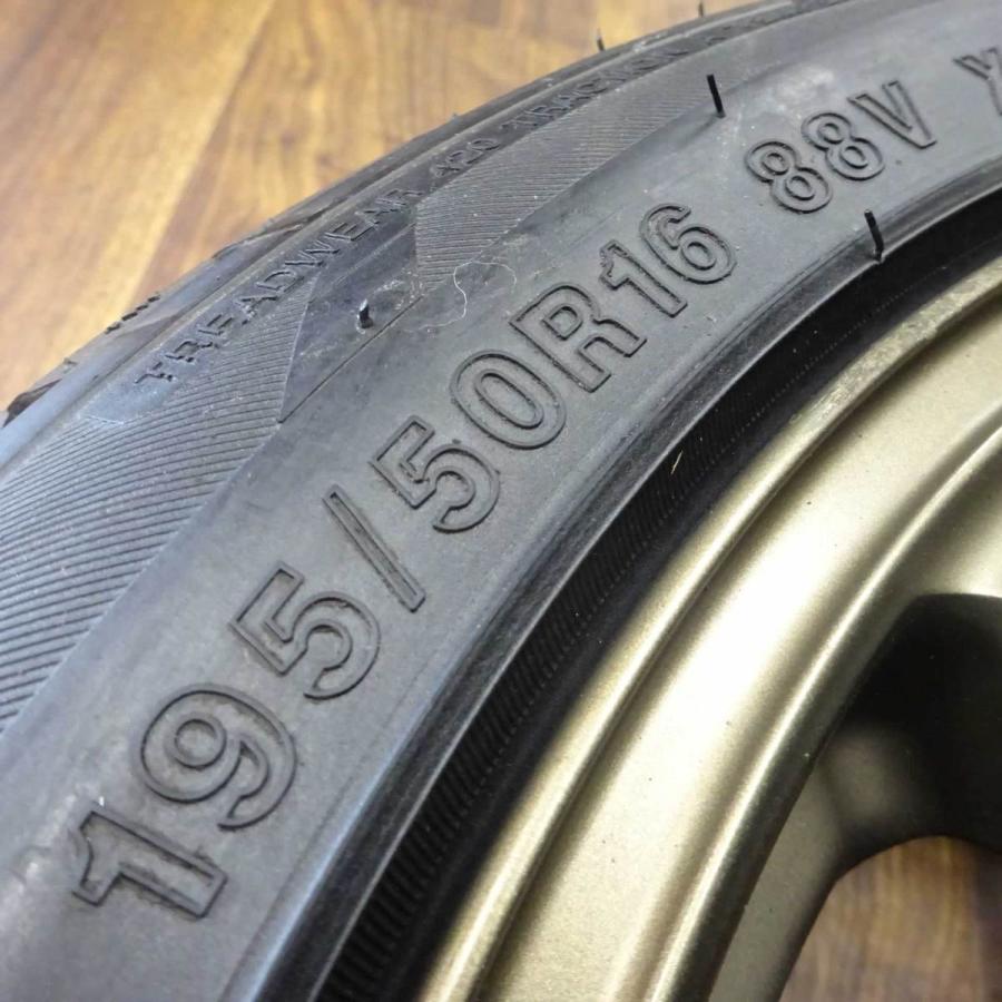 会社宛 送料無料 195/50R16×7J 88V サマータイヤ＆アルミ 4本SET 