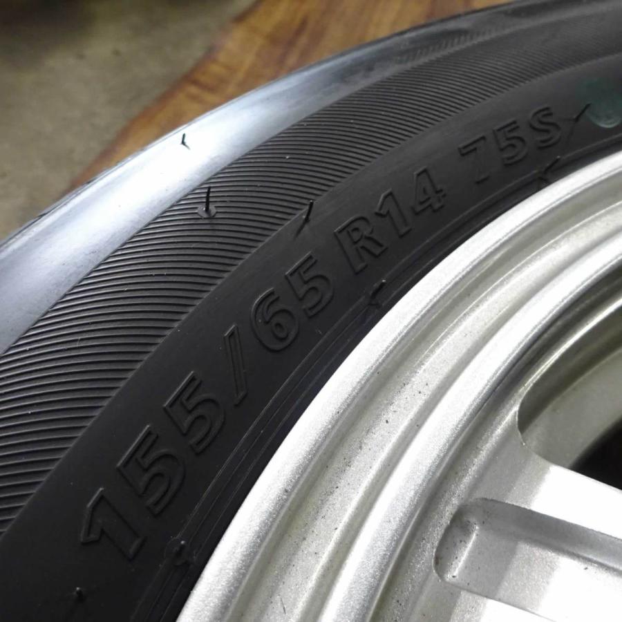 【3452】22年 155/65R14 BS ネクストリー スズキ純正アルミ shonei-tire_a4214