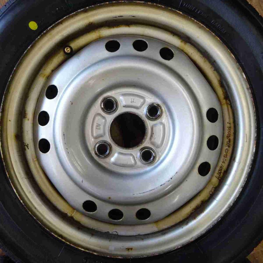 鉄ホイール 14インチ 4穴 ハブ径55mm PCD100 BRIDGESTONE ブリジストン