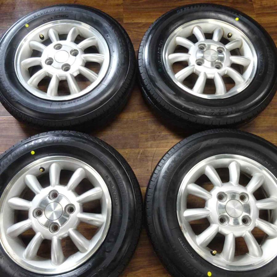 145/80R13×4J 75S サマータイヤ＆アルミホイール 4本SET ブリヂストン  